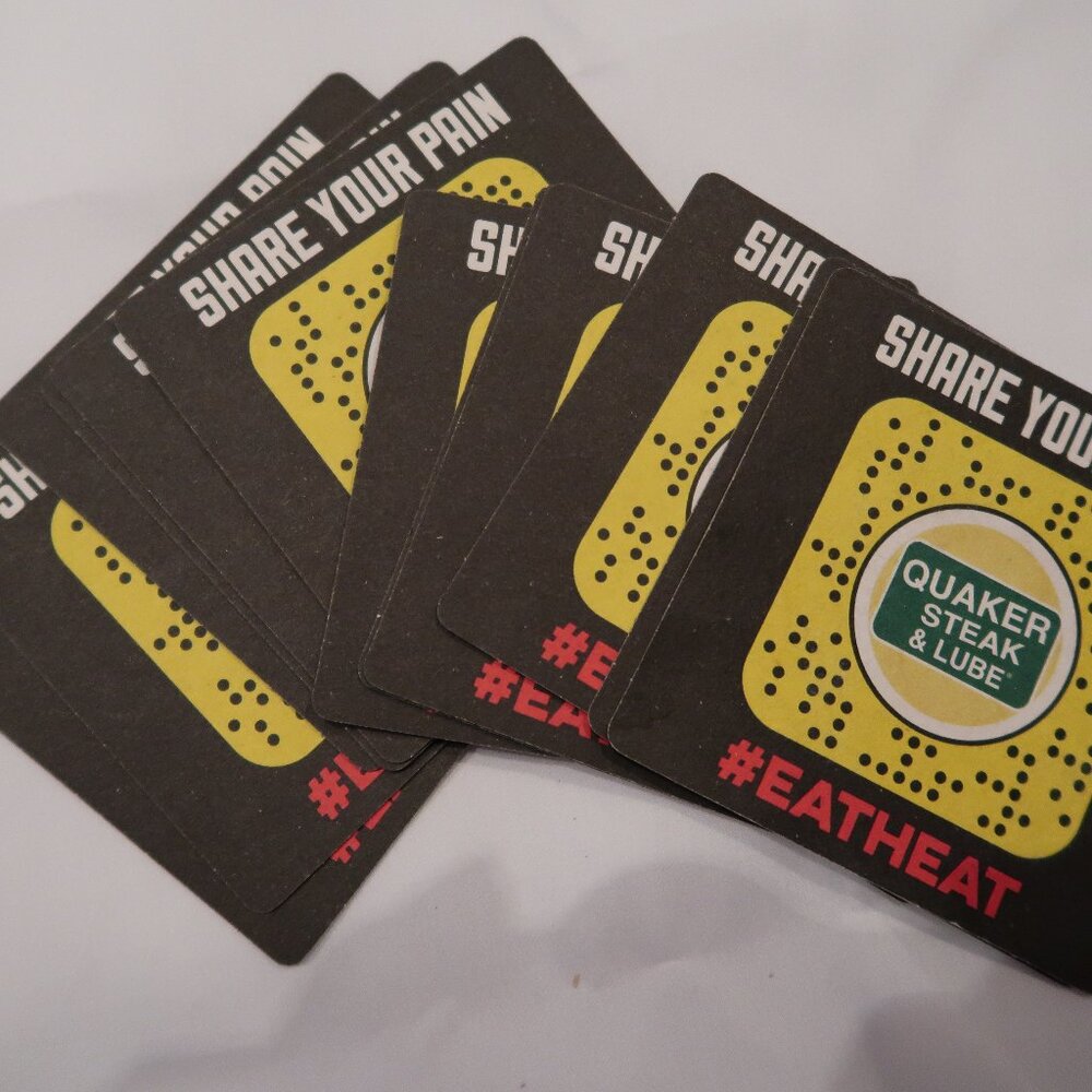 12 New Quaker Steak & Lube Advertising Coasters